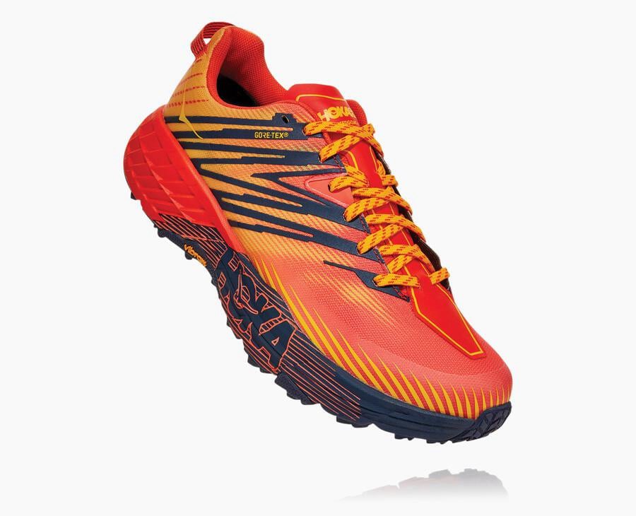 Hoka One One Trailove Tenisky Panske Červené - Speedgoat 4 GORE-TEX - 21406-BMWP